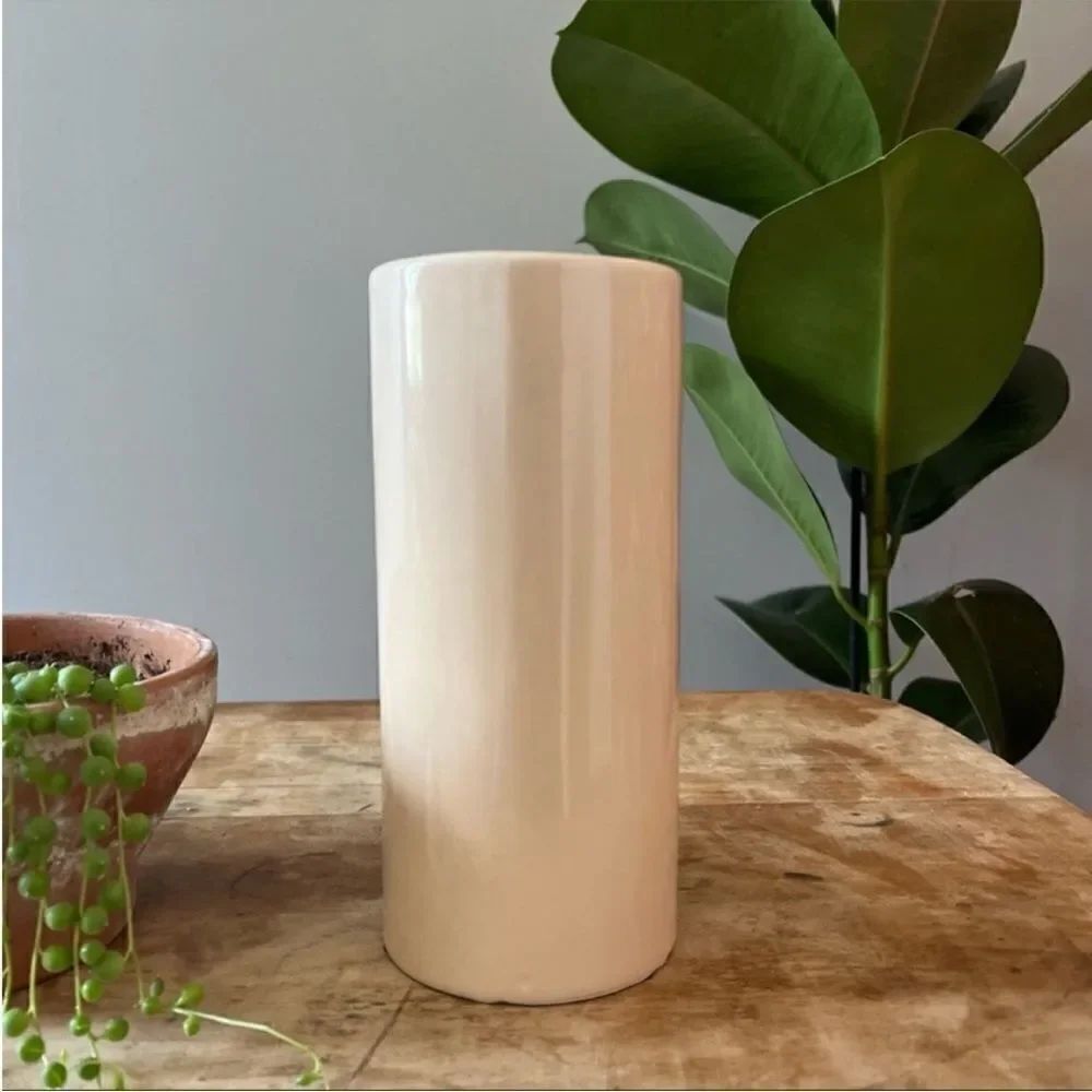 Vintage Ceramic Beige/Tan Vase